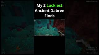 Luckiest Ancient Debris Finds  #minecraft #lucky #minecraftserver