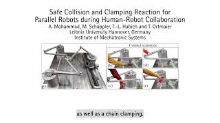 Safe Collision and Clamping Reaction for Parallel Robots during Human-Robot Collaboration