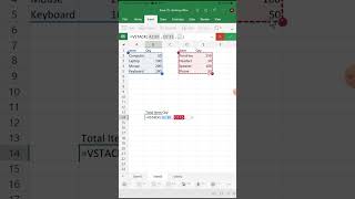 Excel Vstack and Hstack in Tamil #excel #exceltutorial #nicecomputertutorial