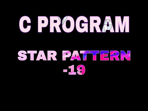 C40.STAR PATTERN 19 - PATTERN PROGRAM TUTORIAL - HALF DIAMOND