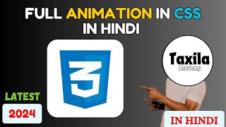 animation property in css in hindi | how to use animation in html and css in hindi | taxila academy