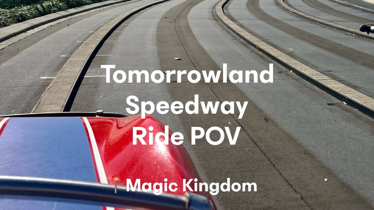 🏁 POV: Tomorrowland Speedway at Magic Kingdom-  Buckle up and take a  ride through Tomorrowland 🚗✨