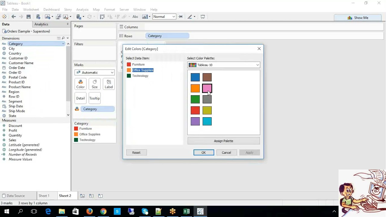 Tableau Tutorial #9 || Default Properties of Reporting Elements || Convert Dimension to Measure