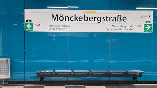 Hochbahn hvv U-Bahn 3 Schlump-Barmbek in Mönckebergstraße Hamburg, Germany 🇩🇪