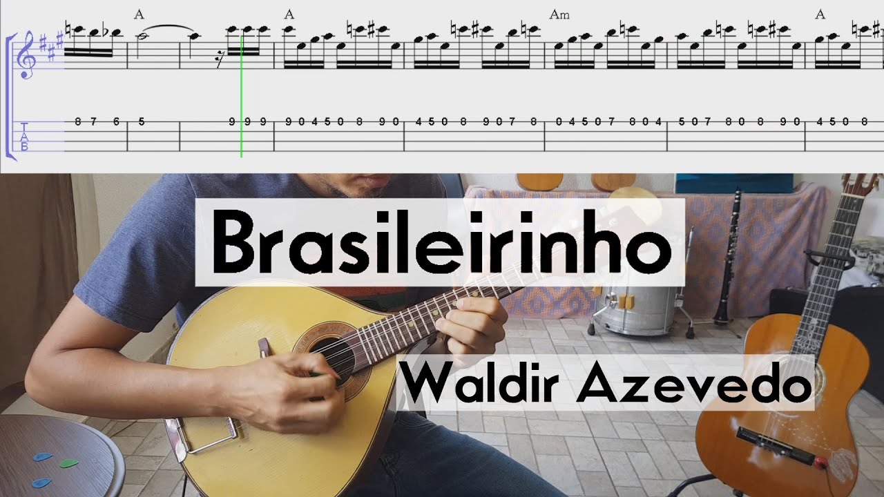 Como tocar BRASILEIRINHO no Bandolim | Waldir Azevedo | TAB e Partitura | Tutorial de Bandolim #3