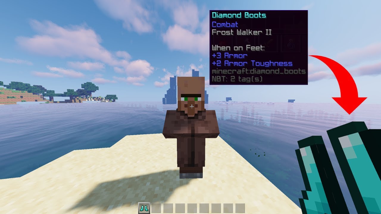 Will the villager use frost walker enchantment YouTube