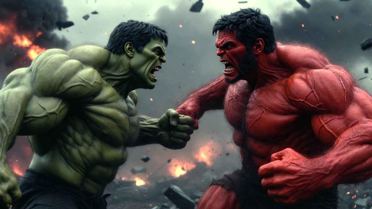Unexpected Team-Up 💔 | A Cinematic Battle Hulk vs Red Hulk Full Battle | Epic Superhero Fight