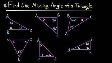 Find the missing angle of a triangle
