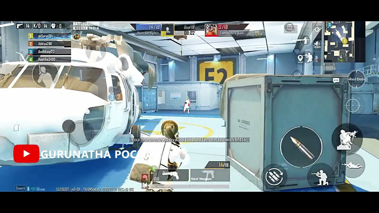 Gun match FASTEST KILL 😎 BGMI Gurunatha pocha