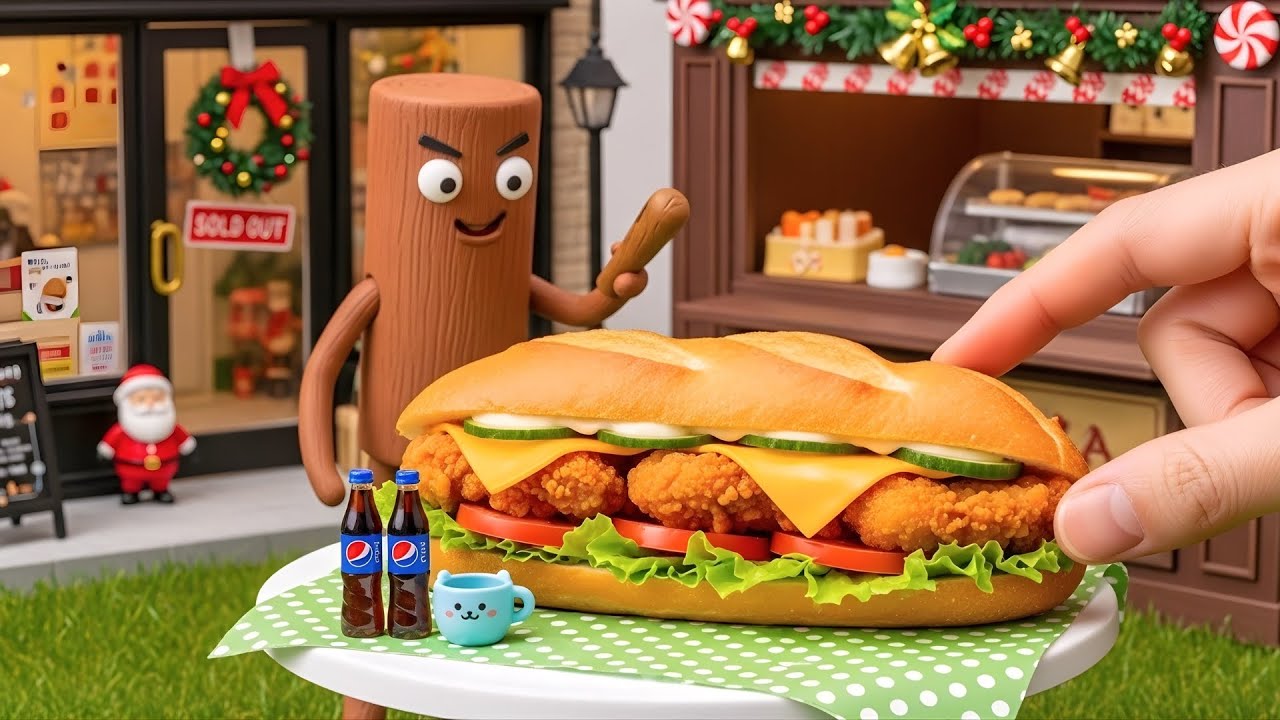 How to Make The Ultimate Mini Crispy Chicken Sub Sandwich 🥪🍗 | Super Easy Fast Food Recipe