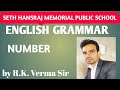 ENGLISH GRAMMAR || Class 6, 7 &8 || Number || Part - 2|| by R.K.Verma Sir