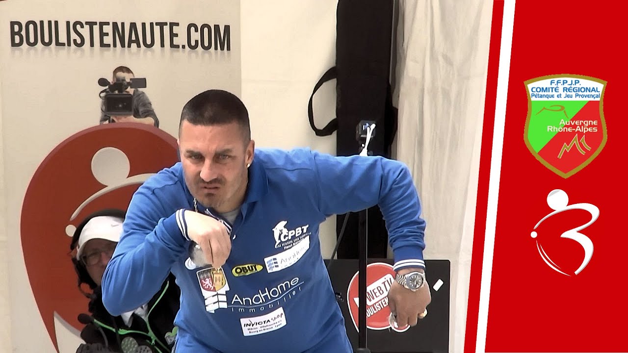Miniature : Huitième SARRIO vs LALEUF : Championnats Régionaux Auvergne Rhône-Alpes de pétanque 2023 à Rumilly