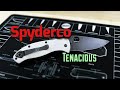 Spyderco tenacious pocket knifepersonnalisbackspacer en cuivre knathans knives