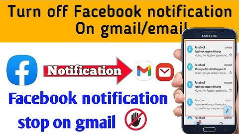 facebook ka notification gmail se kaise band kare||gmail me facebook notification kaise band kare