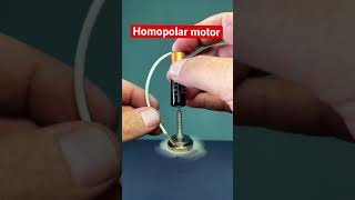 Dünyanın en basit elektrik motoru (homopolar motor)