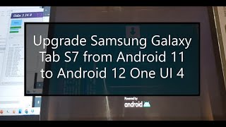 Flash stock ROM on Samsung Galaxy Tab S7 with Odin3 | Upgrade firmware Android 11 to 12 | One UI 4
