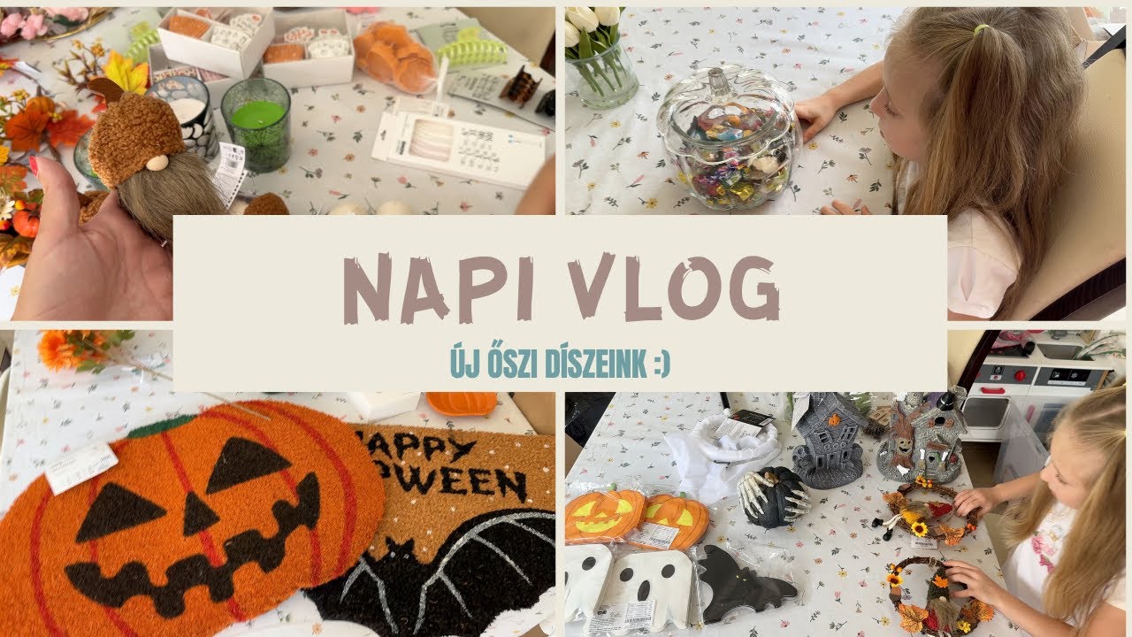 NapiVlog (szept. 10.) - ÚJ ŐSZI DÍSZEINK 🥰 🍁🍂🎃👻  #pepco #kik #sinsay