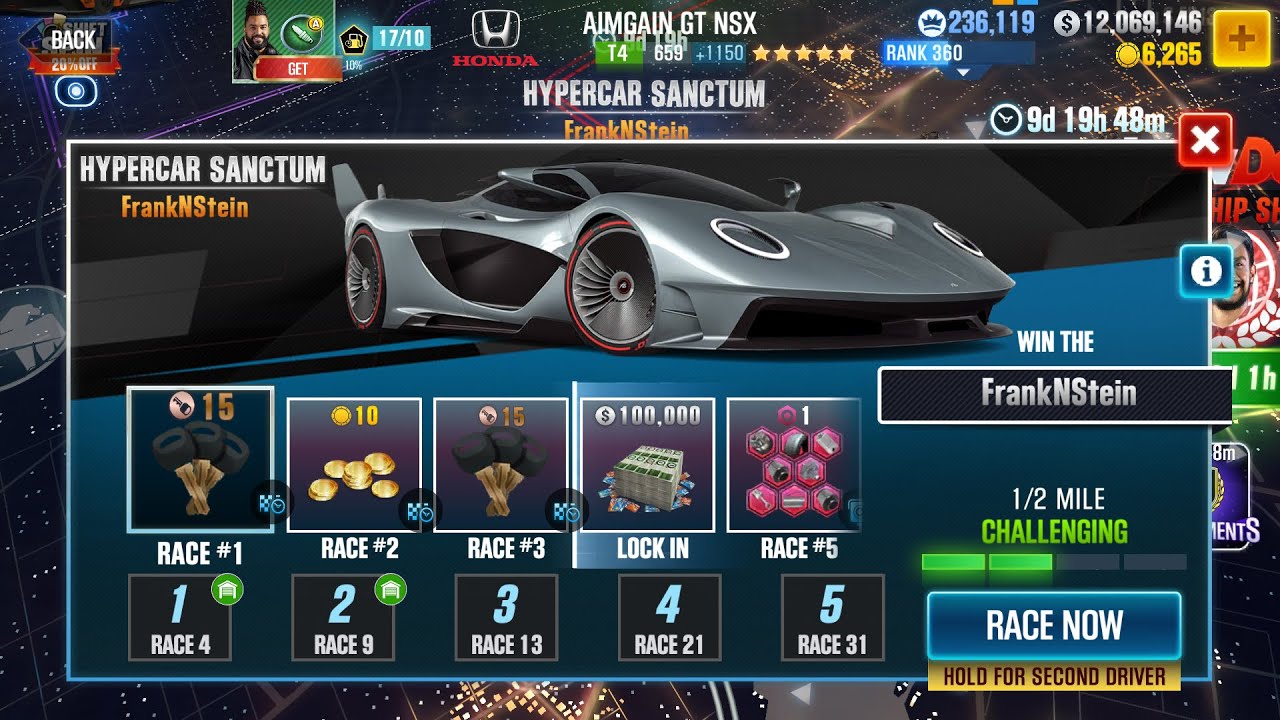 CSR2: HYPERCAR SANCTUM - Gameplay races 01-14/70 (22.12.2025.) POV