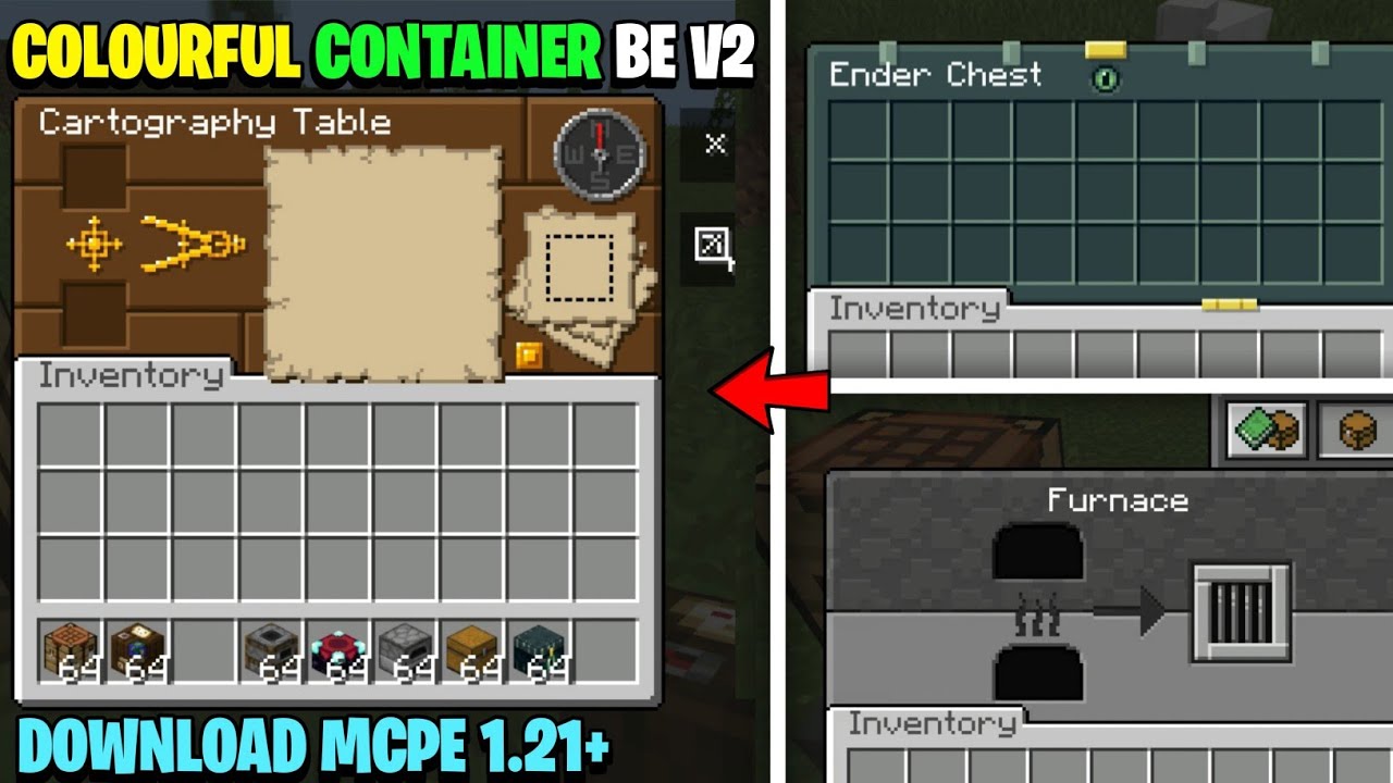 Minecraft PE 1.21+ Colourful Containers Mod Download | New Decorative ...
