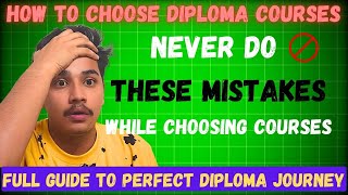 How to Select Courses in Diploma Level | Never Do this MISTAKES |Gen-Z IITian | IIT Madras BS Degree