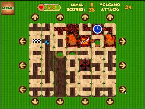 Unblock Maze (Volcano Attack)