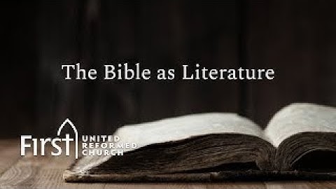 The Bible as Literature - Part 5