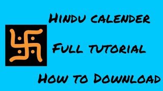 Hindu calendar - full tutorial in Hindi. How to download Hindu calendar screenshot 1