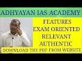CURRENT AFFAIRS ANALYSIS | ADHYAYAN IAS ACADEMY