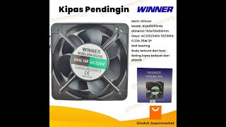 Kipas Pendingin Winner 15cm Cooling Fan AC 220v Ball Bearing 15 x 15 x 5 cm