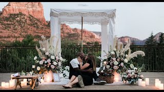Epic Marriage Proposal in Sedona (stranger ALMOST blew the surprise)