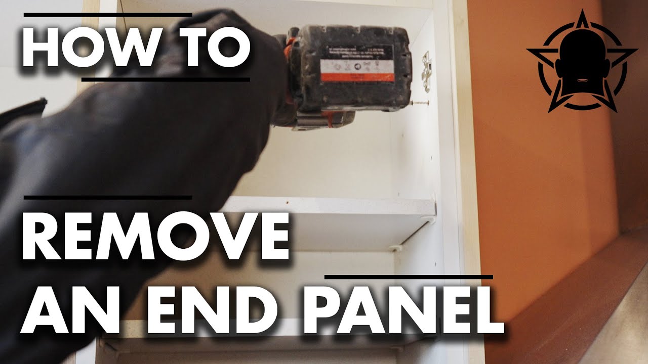 How To Remove A Kitchen End Panel #howto #diy - YouTube