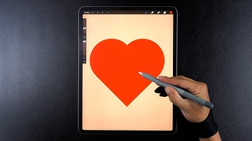 How to draw perfect heart on Procreate