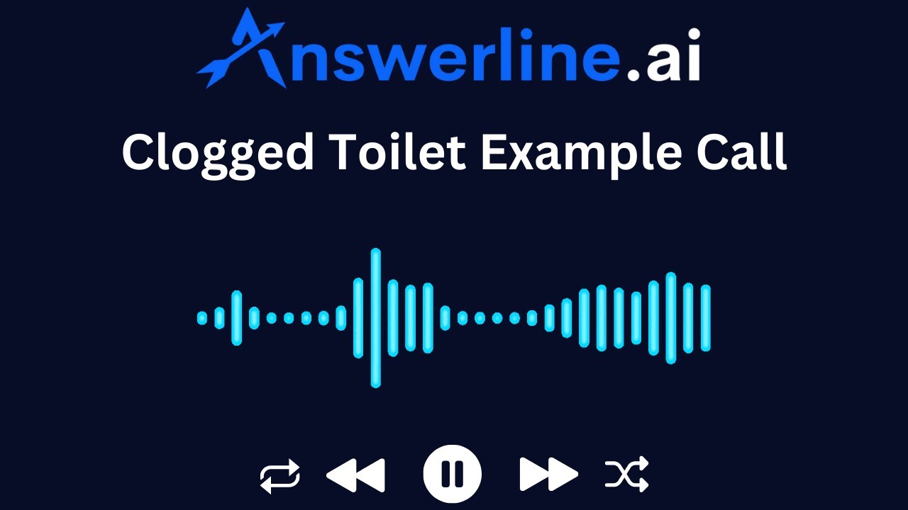Chloggen Usage Example Clogged Toilet Example AI Call - YouTube