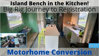 Bus Conversion. Island Bench Install in the Kitchen &amp;  HEAPS MORE!