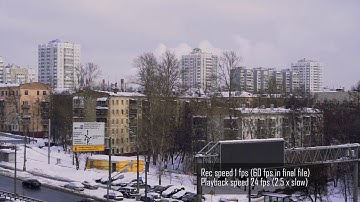 TIMELAPSE on Sony a6500. S&Q Motion Program auto