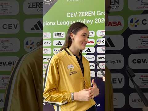 🎙🥰 ZEHRA GUNES⭐️ 🇪🇺 #volley #CLVolleyW #Gunes