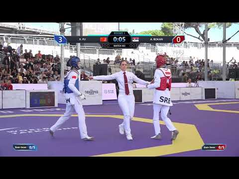103 Round of 32 Women 49kg CHN X FU SRB A BOKAN PGM