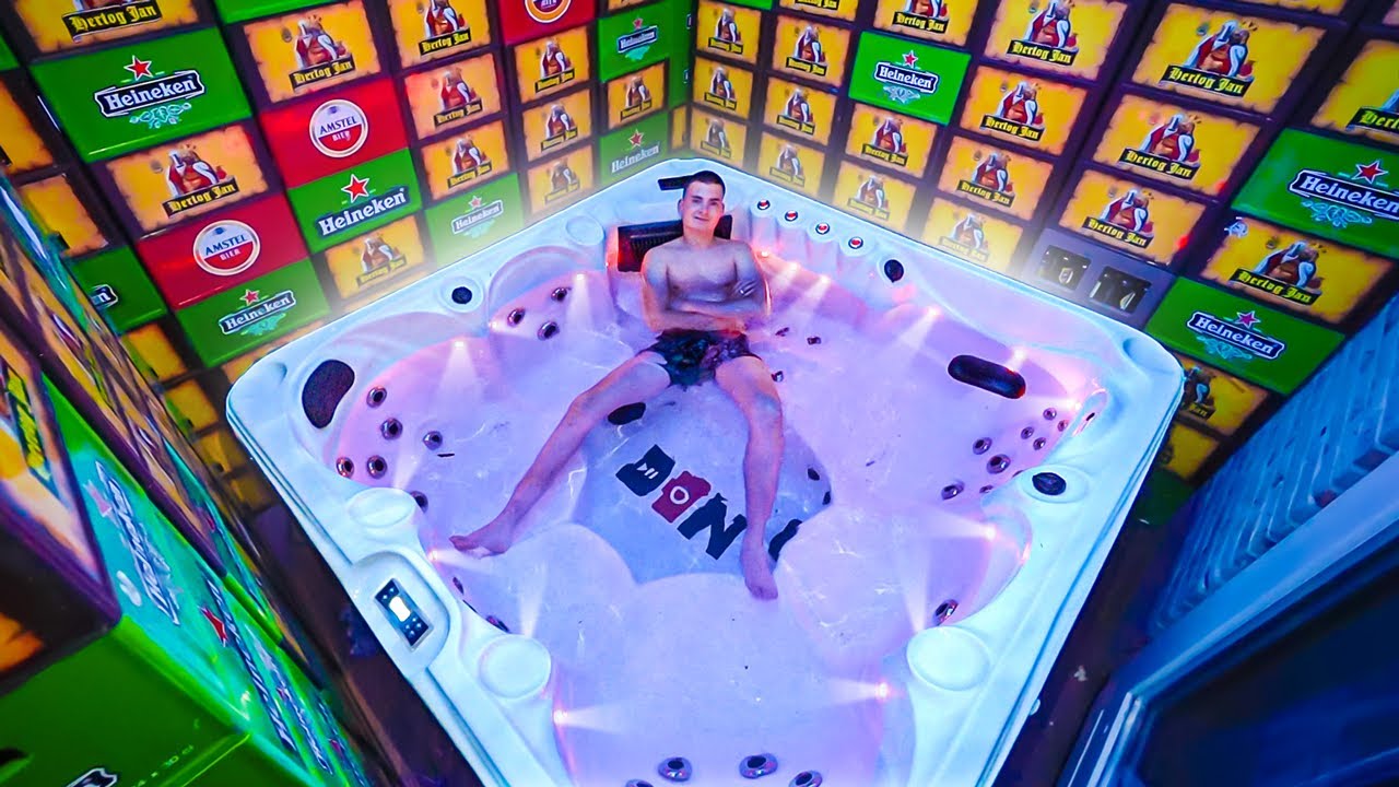 JACUZZI BIERKRATTEN HUT MAKEN IN MIJN ACHTERTUIN!