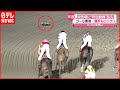 【珍客】なぜ現れた? 競馬場にタヌキ乱入  ジョッキーも思わず2度見