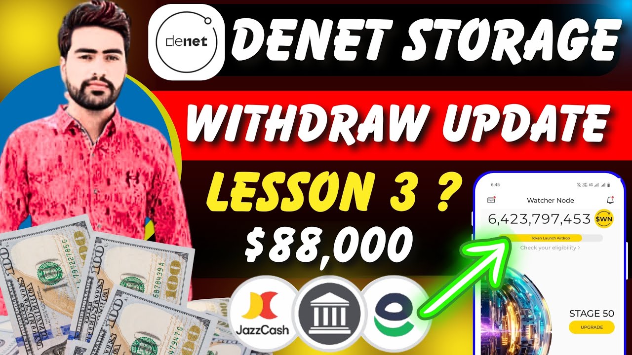 How to withdraw denet storage airdrop | denet storage airdrop withdrawal | denet airdrop withdraw