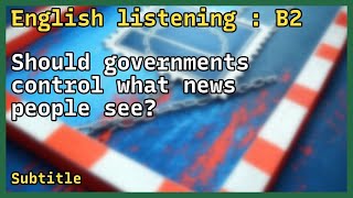 English Listening practice ( B2 ) | Subtitle | Broadcast | Debate #448