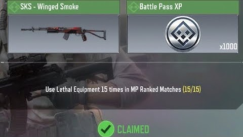 Call Of Duty Mobile Use Lethal Equipment 15 times in MP Ranked Matches Task Complete
