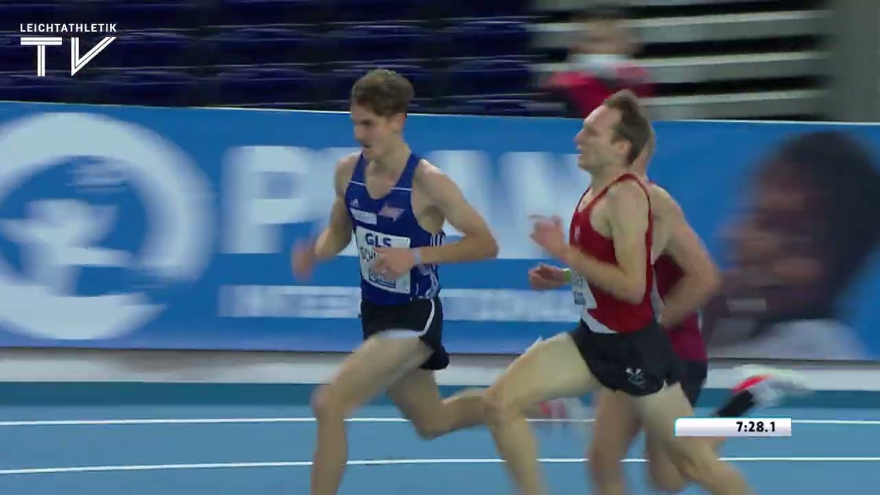 Hallen-DM 2022 | Maximilian Thorwirth spurtet vor Sam Parsons ins Ziel