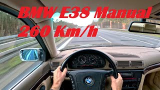 1995 BMW V8 740i E38 M60 Manual Gear Sound German Autobahn