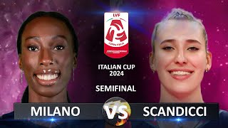 Semifinal: Milano vs Scandicci | Italian Volleyball LVF SerieA1 Coppa Italia 2024