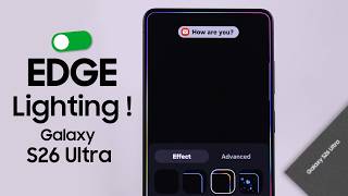 Samsung S26 Ultra: How to Enable Edge Lighting for Notifications!