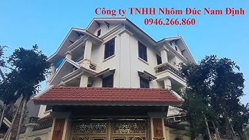 Cổng nhôm đúc trống đồng