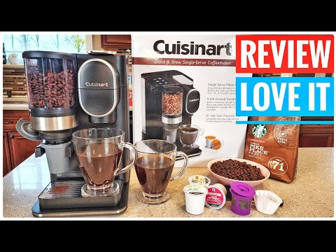 REVIEW Cuisinart DGB-2 Conical Burr Grind & Brew Single Serve Coffee Maker K-Cup Machine