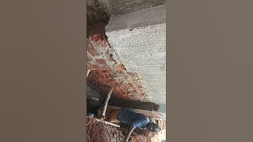 Crack developed at the end of the plinth wall