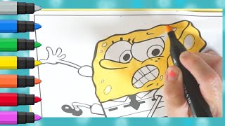 Spongebob Coloring Page \ Word of the day \ spongebob